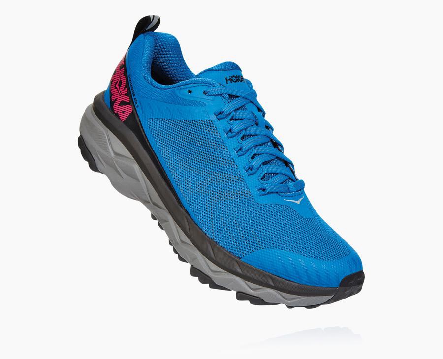 Hoka One One Challenger Atr 5 - Women's Trail Shoes - Blue - UK 451WSVDFJ